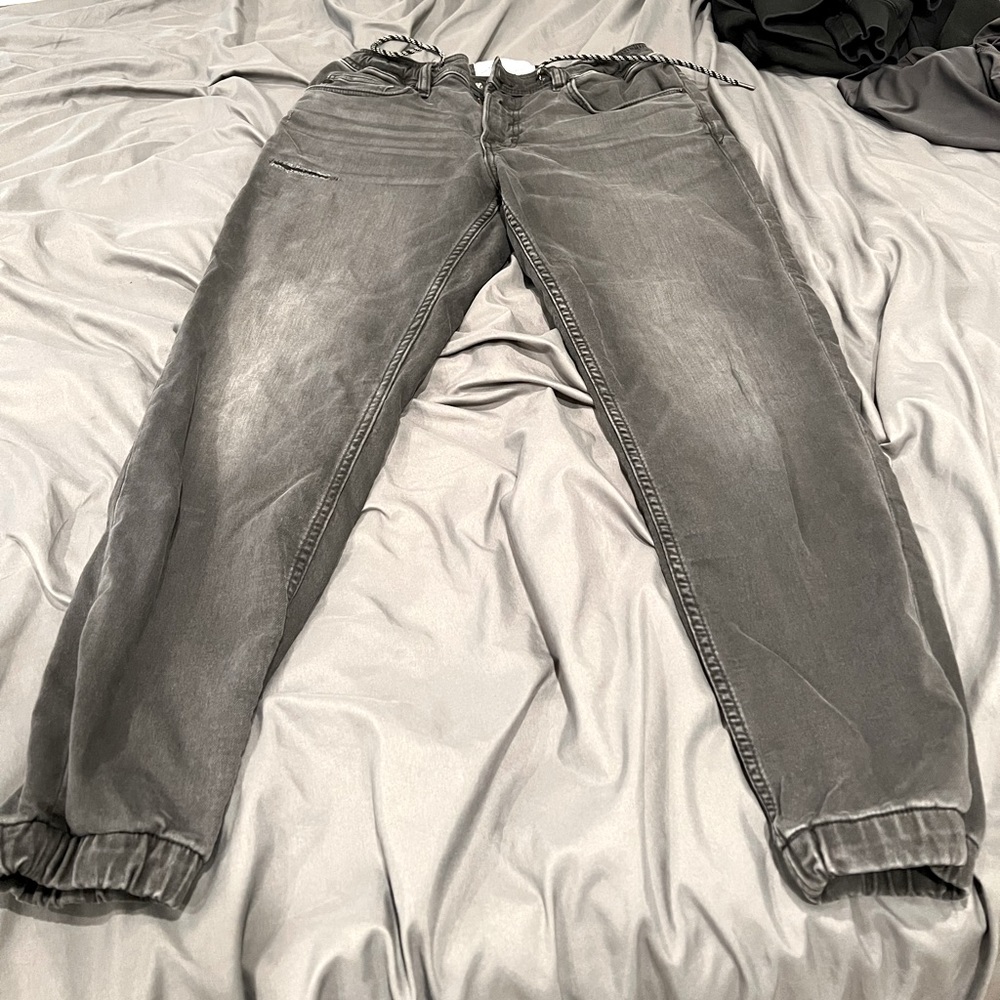 H&M Regular Tapered Denim Pants